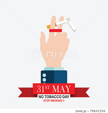 May 31st World No Tobacco Day. No Smoking Day Awareness. Poison of cigarette. Vector. Illustration 76642356