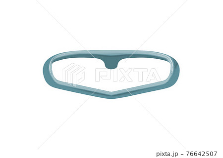 empty hanger for clothes isolated 76642507