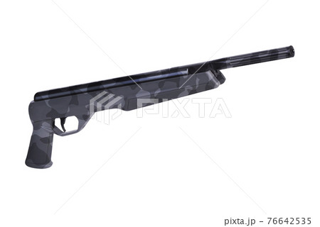 Rifle Isolated on White Rifle Isolated on White 76642535