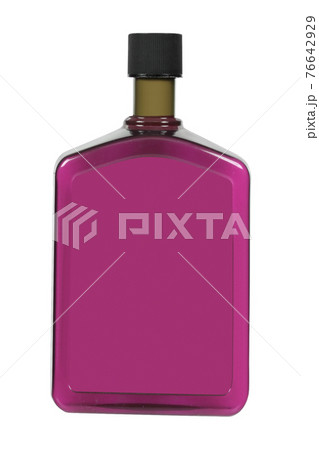 plastic bottle isolated on white 76642929