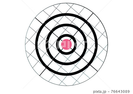 Paper target isolated on white 76643089