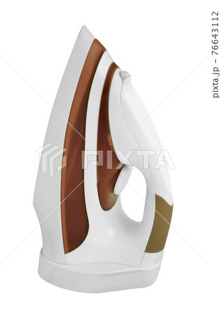 white steam iron isolated white steam iron isolated 76643112