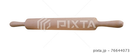 rolling pin isolated on white 76644073