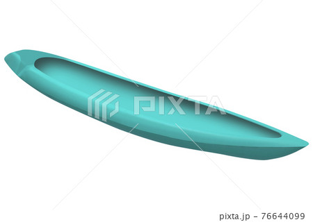 plastic kayak isolated on white 76644099