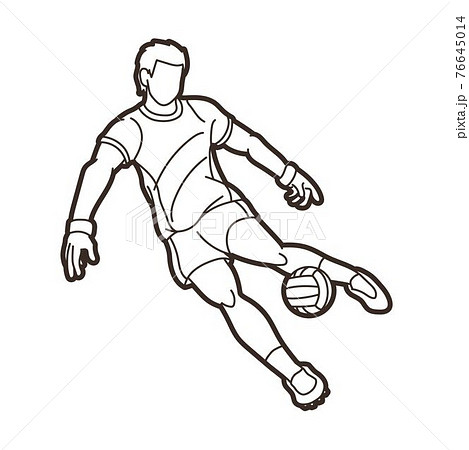 Gaelic Football Male Player Action Cartoon Sport Graphic Vector Gaelic Football Male Player Action Cartoon Sport Graphic Vector 76645014