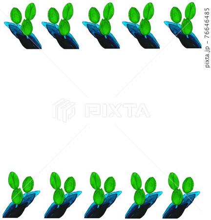 花 植物 チューリップ フレーム テンプレートのイラスト素材