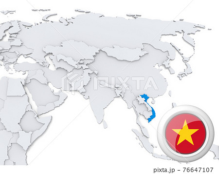 Vietnam on map of Asia Vietnam on map of Asia 76647107