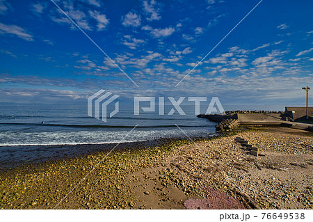 春の富山県上市川河口付近の様子 春の富山県上市川河口付近の様子 76649538