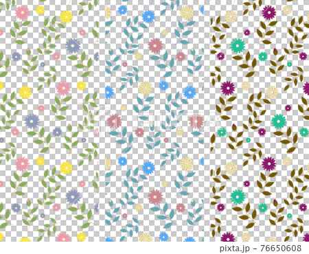 Colorful flower pattern vector background Colorful flower pattern vector background 76650608