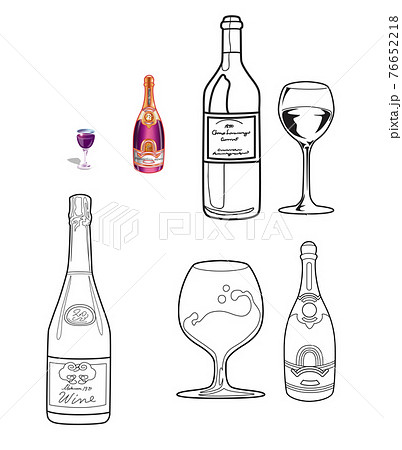 ワイン イラスト カットのイラスト素材 ワイン イラスト カットのイラスト素材