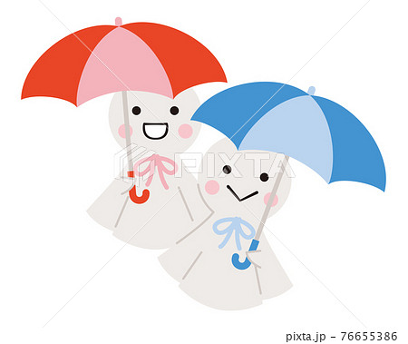 Illustration Of The Rainy Season Of Teru Teru Bozu Stock Illustration