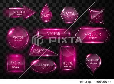 Glass vector button plane. Easy editable background 76656077