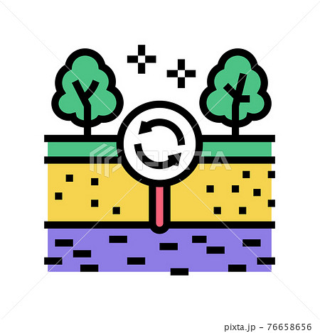 edaphotop ecosystem color icon vector illustration 76658656