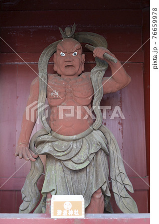 日本屈指のパワースポット御岩神社の阿形像 日本屈指のパワースポット御岩神社の阿形像 76659978