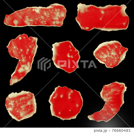 Rough font of red paper 76660485