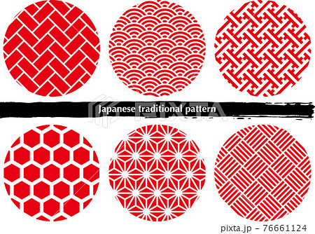 Japanese traditional Japanese pattern material - Stock