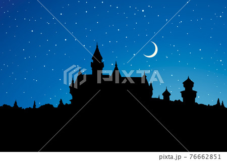 Famous German castle. Vector drawing 76662851