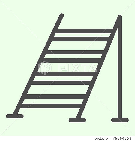 Building ladder line icon. Ladders construction for house repair outline style pictogram on white background. Homebuilding and Renovating signs for mobile concept and web design. Vector graphics. Building ladder line icon. Ladders construction for house repair outline style pictogram on white background. Homebuilding and Renovating signs for mobile concept and web design. Vector graphics. 76664553