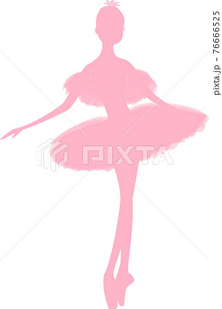 printable pink ballerina silhouette