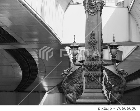 東京・日本橋の桜 76666606