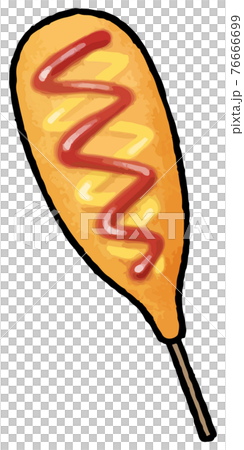 手描きベクター食べ物イラスト素材 アメリカンドッグのイラスト 縁日 お祭り 屋台の食べ物 のイラスト素材 手描きベクター食べ物イラスト素材 アメリカンドッグのイラスト 縁日 お祭り 屋台の食べ物 のイラスト素材