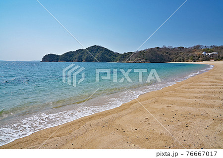【県民の浜 海水浴場】 広島県呉市蒲刈町大浦 76667017