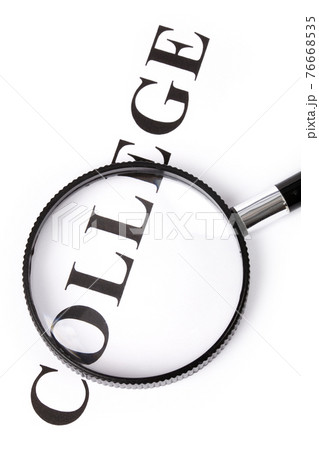 headline college and magnifier headline college and magnifier 76668535