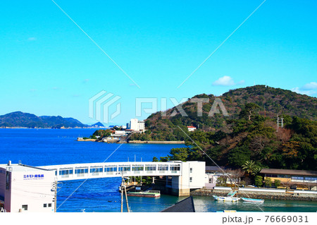 高台から見下ろした鳥羽市の風景 高台から見下ろした鳥羽市の風景 76669031