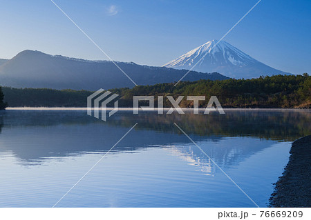 逆さ富士 高画質 風景写真素材 76669209