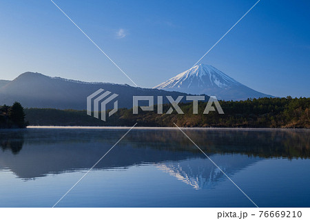 逆さ富士 高画質 風景写真素材 76669210