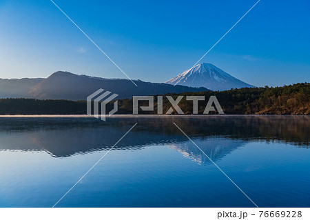 逆さ富士 高画質 風景写真素材 76669228