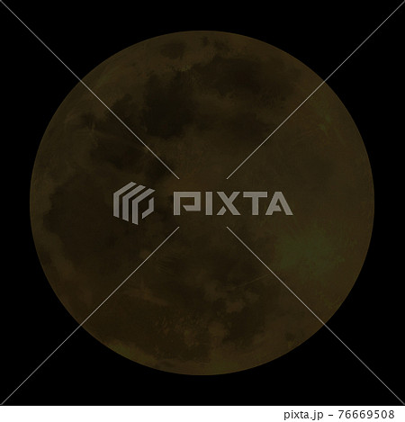 金色に光る月齢0(新月)の月のイラスト素材 金色に光る月齢0(新月)の月のイラスト素材 76669508