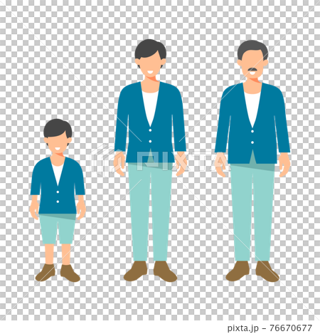 Men's Life Stage-Vector Material Men's Life Stage-Vector Material 76670677