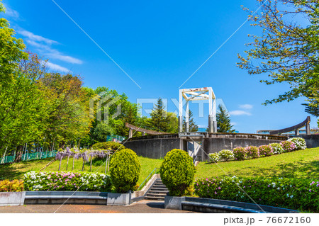 東京都多摩市　春の鶴牧西公園 76672160