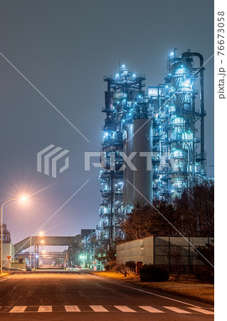 北海道　苫小牧　工場夜景　工場　夜景 76673058