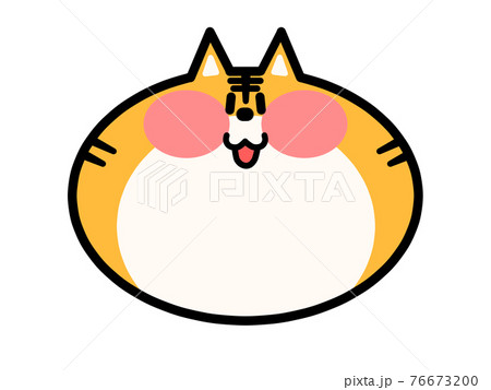 かわいい虎のイラスト 顔のみ かわいい虎のイラスト 顔のみ 76673200