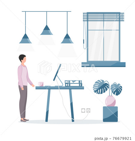 Remote Work Freelance Studying People Home Covid19 76679921