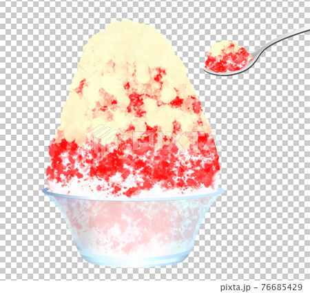 かき氷(いちごみるく かき氷(いちごみるく 76685429