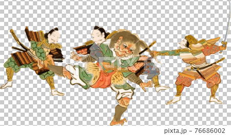 鬼を捕らえる侍3人 鬼を捕らえる侍3人 76686002