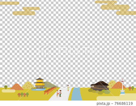 Kyoto cityscape and scenery (autumn) that can be used as is in the background 76686119