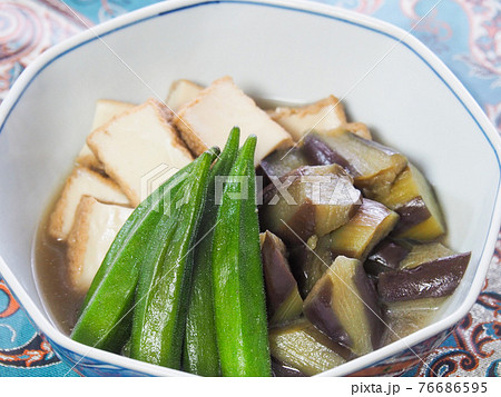 ナスと厚揚げの含め煮 76686595