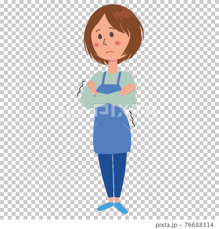 Shivering woman 76688314