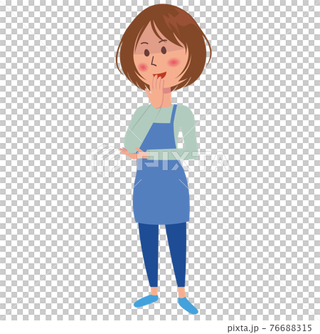 企む　女性 76688315