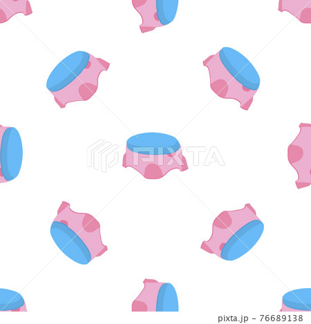 Abstract seamless plastic baby pots with comfortable handle 76689138