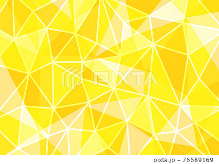 黄色のポリゴン背景イラスト 幾何学模様のイラスト素材
