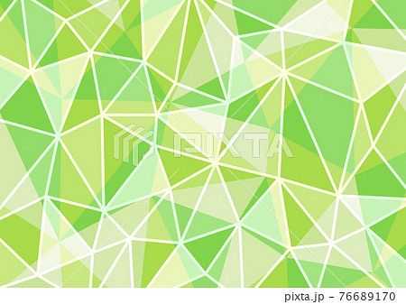 緑のポリゴン背景イラスト 幾何学模様のイラスト素材