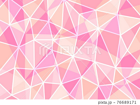 ピンクのポリゴン背景イラスト 幾何学模様のイラスト素材