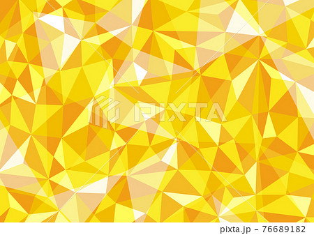 黄色のポリゴン背景イラスト 幾何学模様のイラスト素材 7661