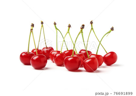 Ripe cherries Ripe cherries 76691899
