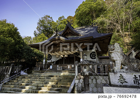 清神社　拝殿　広島県安芸高田市 76692478